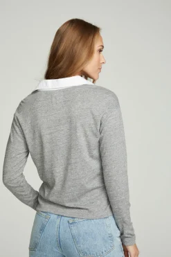 Flash Sale Chaser Brand Semi Cropped Polo Boxy Short Sleeve Tee