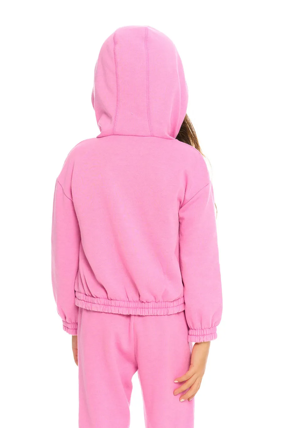 Cheap Chaser Brand Semi Cropped Shirred Hoodie Pullover