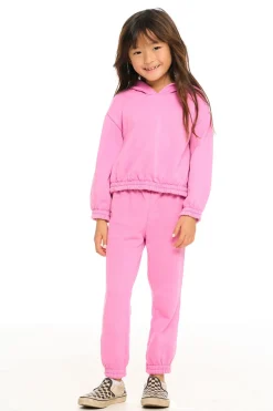 Cheap Chaser Brand Semi Cropped Shirred Hoodie Pullover