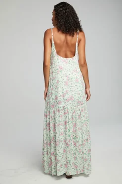 Sale Chaser Brand Seren Maxi Dress - Grass Daisy Floral