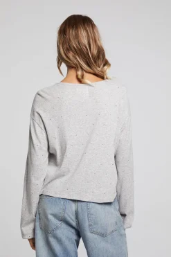 Outlet Chaser Brand Servinoo Heather Grey Long Sleeve