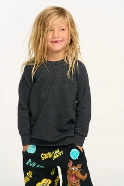 Store Chaser Brand Shadow Black Long Sleeve Pullover