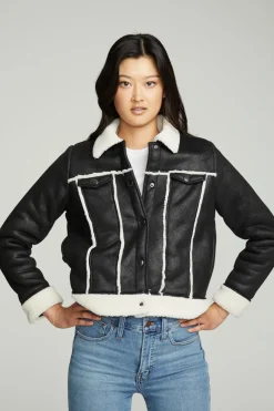 Hot Chaser Brand Shearling Trucker Jacket