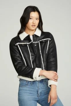 Hot Chaser Brand Shearling Trucker Jacket