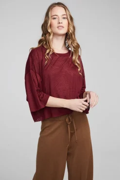Hot Chaser Brand Shine Wine Red Tee