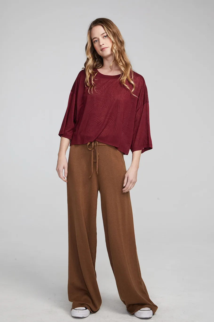 Hot Chaser Brand Shine Wine Red Tee