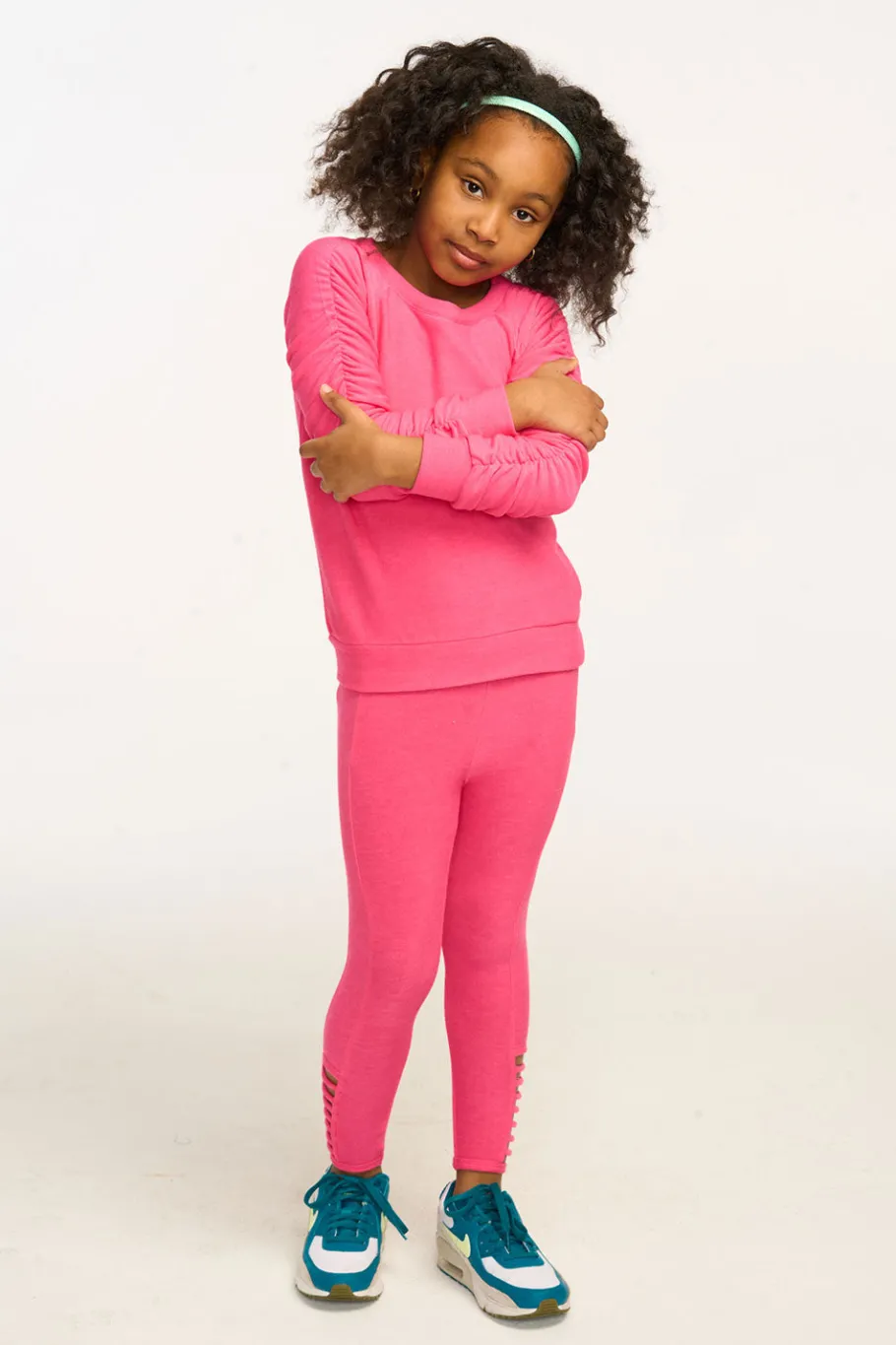 Shop Chaser Brand Side Detail Flamingo Pink Leggings