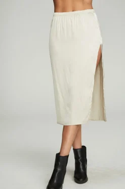 Sale Chaser Brand Side Slit Midi Skirt