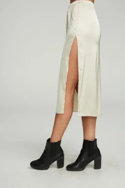 Sale Chaser Brand Side Slit Midi Skirt