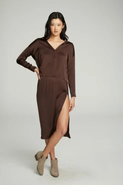 Sale Chaser Brand Side Slit Midi Skirt