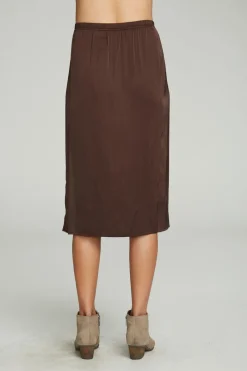 Sale Chaser Brand Side Slit Midi Skirt