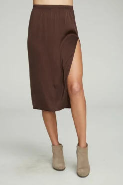 Sale Chaser Brand Side Slit Midi Skirt