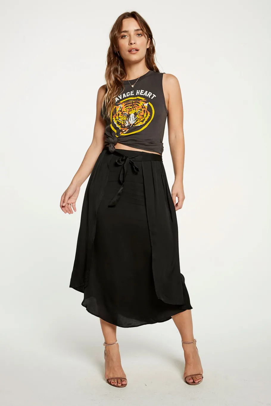 Cheap Chaser Brand Silky Basics Museum Skirt