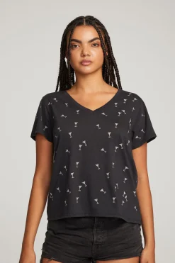 Best Sale Chaser Brand Silver Martinis Tee