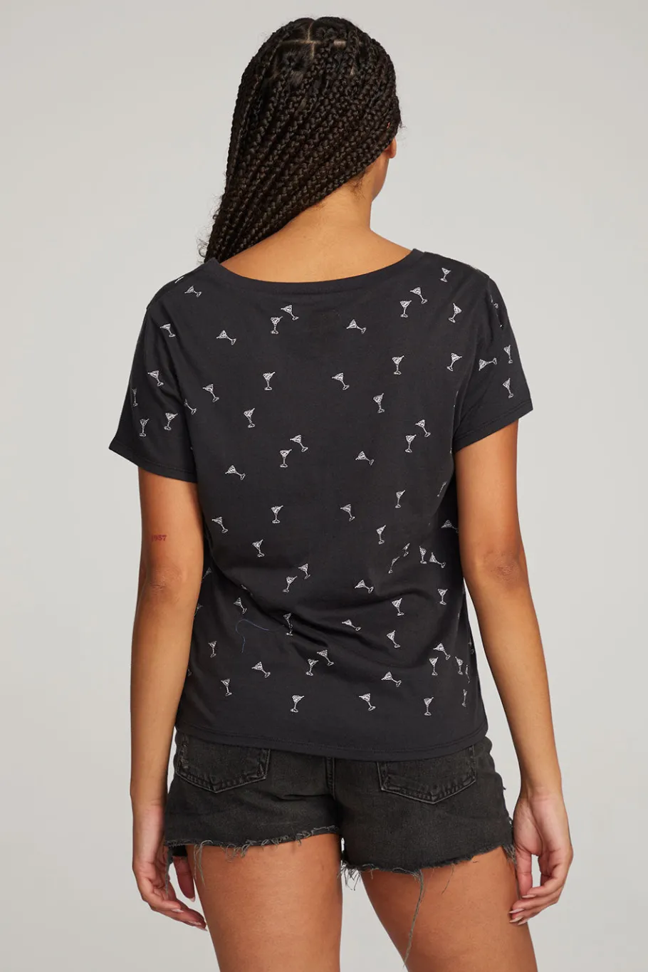 Best Sale Chaser Brand Silver Martinis Tee