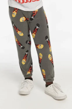 Flash Sale Chaser Brand Skater Flame Boys Pants
