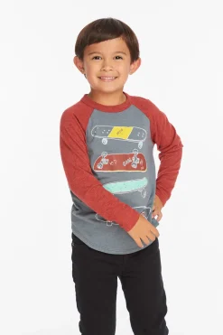 Best Chaser Brand Skater Life Boys Baseball Tee