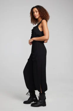 Sale Chaser Brand Slash Shadow Black Jumpsuit