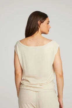 Hot Chaser Brand Sleeveless Bark Dolman Tee