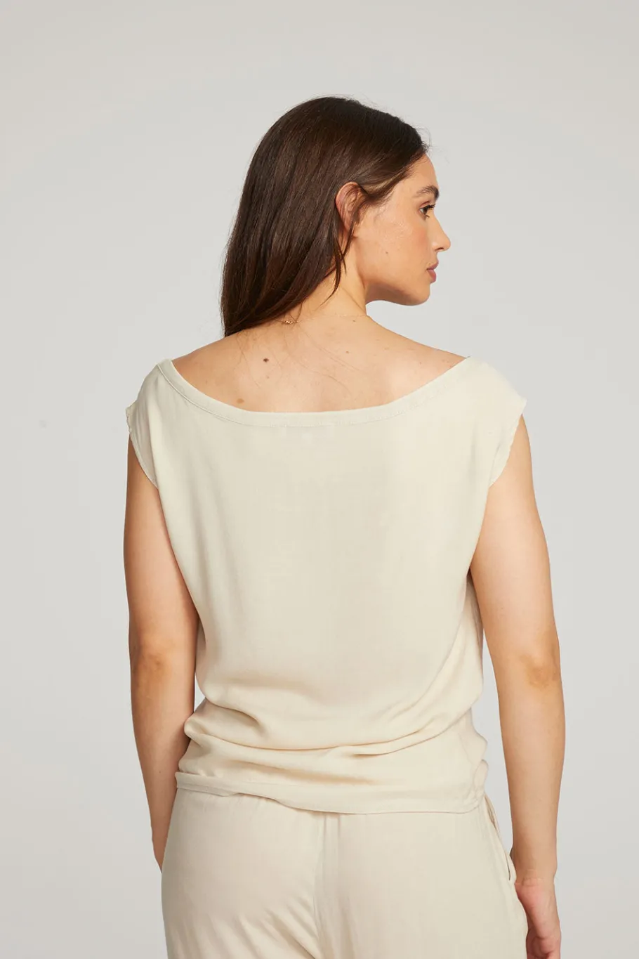 Hot Chaser Brand Sleeveless Bark Dolman Tee