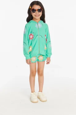 Store Chaser Brand Smiley Flower Girls Shorts