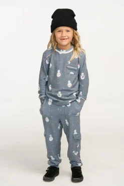 Flash Sale Chaser Brand Snowman Fun Long Sleeve Pocket Shirt