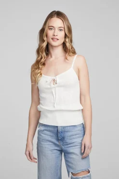 Best Sale Chaser Brand Spell White Star Tank Top