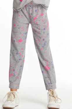 Cheap Chaser Brand Splatter Paint Girls Pants