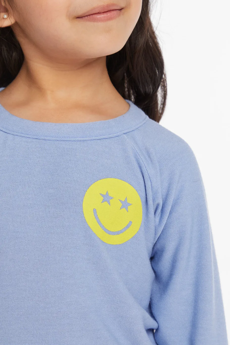 Fashion Chaser Brand Stars Smiley Cozy Knit Girls Pullover