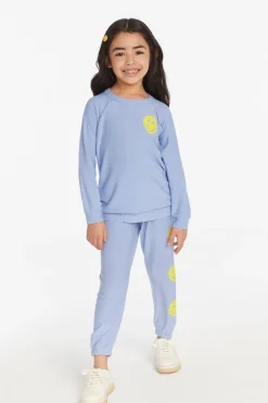 Fashion Chaser Brand Stars Smiley Cozy Knit Girls Pullover