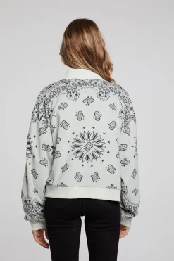 Cheap Chaser Brand Stella Matcha Half Zip Pullover