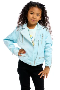 Sale Chaser Brand Stretch Velvet Moto Jacket