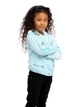 Sale Chaser Brand Stretch Velvet Moto Jacket