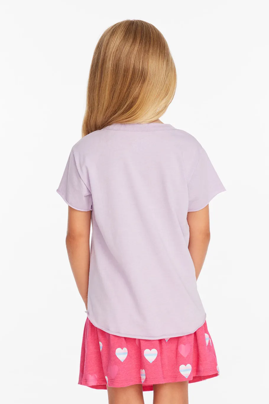 Cheap Chaser Brand Stripe Heart Tee