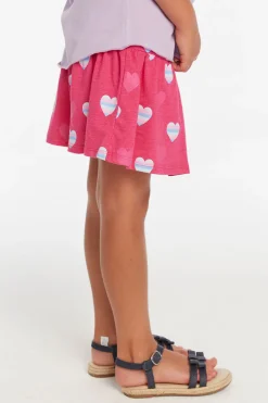 Cheap Chaser Brand Stripe Hearts Girls Skort