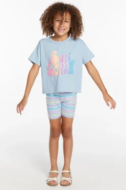 Clearance Chaser Brand Sun Lovin' Stripe Girls Shorts