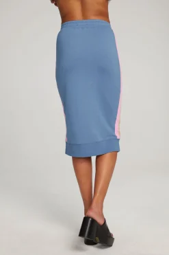 Flash Sale Chaser Brand Sundance Vintage Blue Midi Skirt