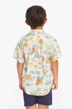 Fashion Chaser Brand Surf's Up Boys Button Down Tee
