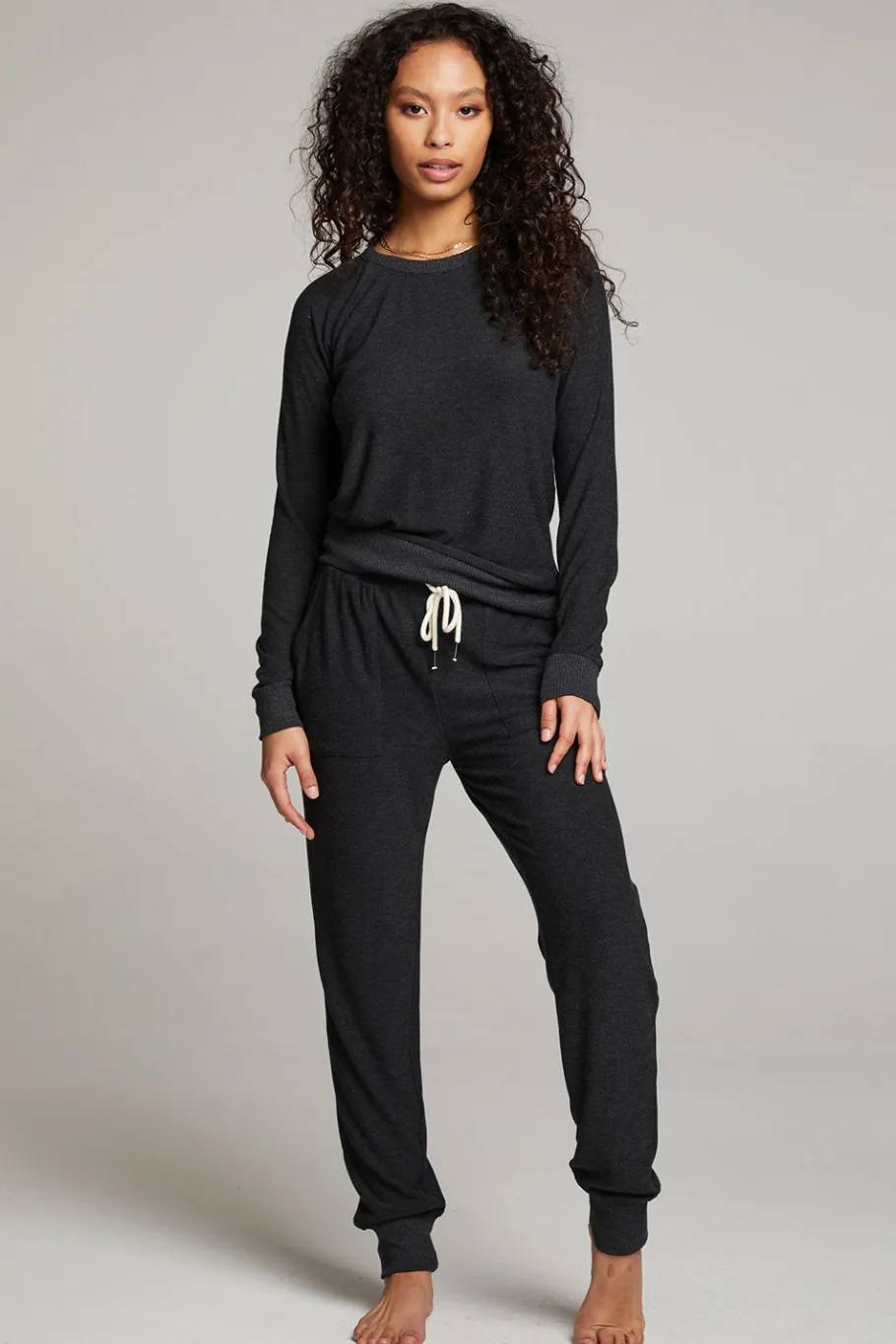 Shop Chaser Brand Tessa Black Jogger