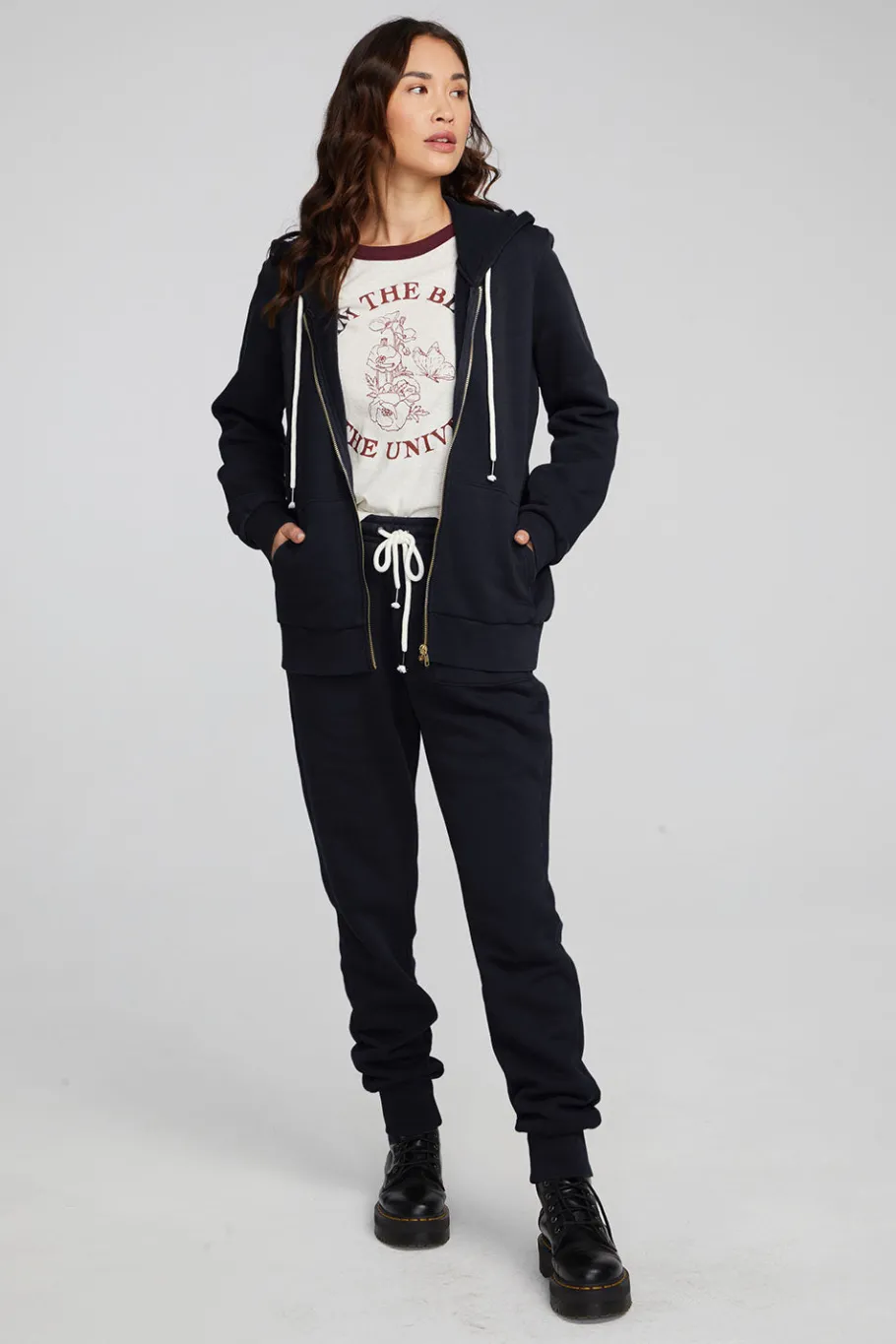 Discount Chaser Brand Tessa Shadow Black Jogger