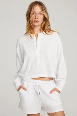 Best Sale Chaser Brand Thayne White Long Sleeve