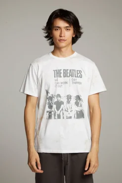 Cheap Chaser Brand The Beatles Day Tripper Crew Neck Tee