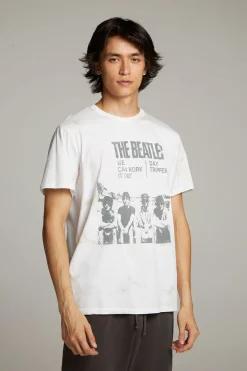 Cheap Chaser Brand The Beatles Day Tripper Crew Neck Tee