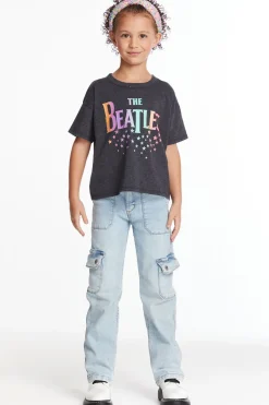 Cheap Chaser Brand The Beatles Rainbow Logo Girls Tee