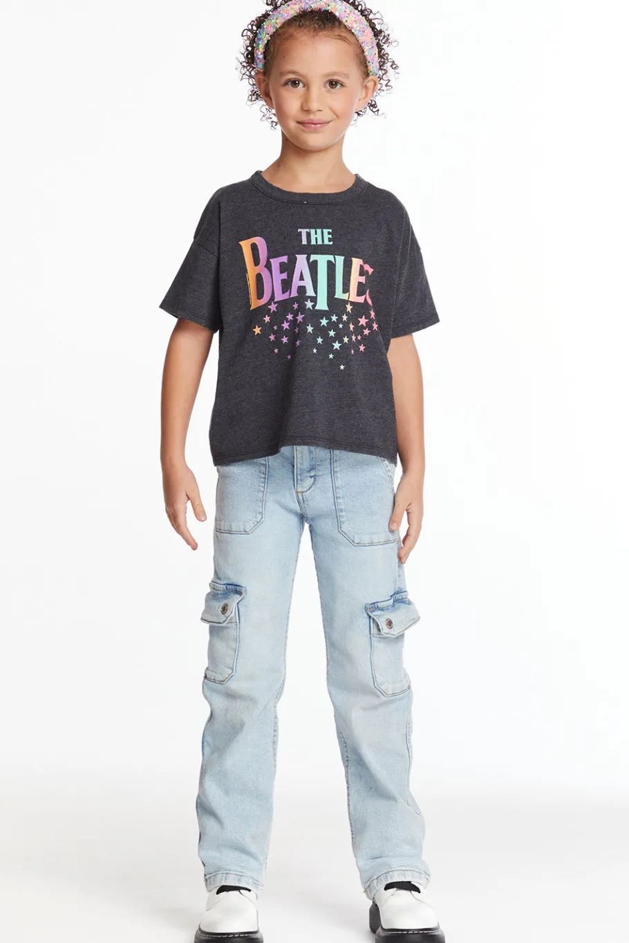 Cheap Chaser Brand The Beatles Rainbow Logo Girls Tee