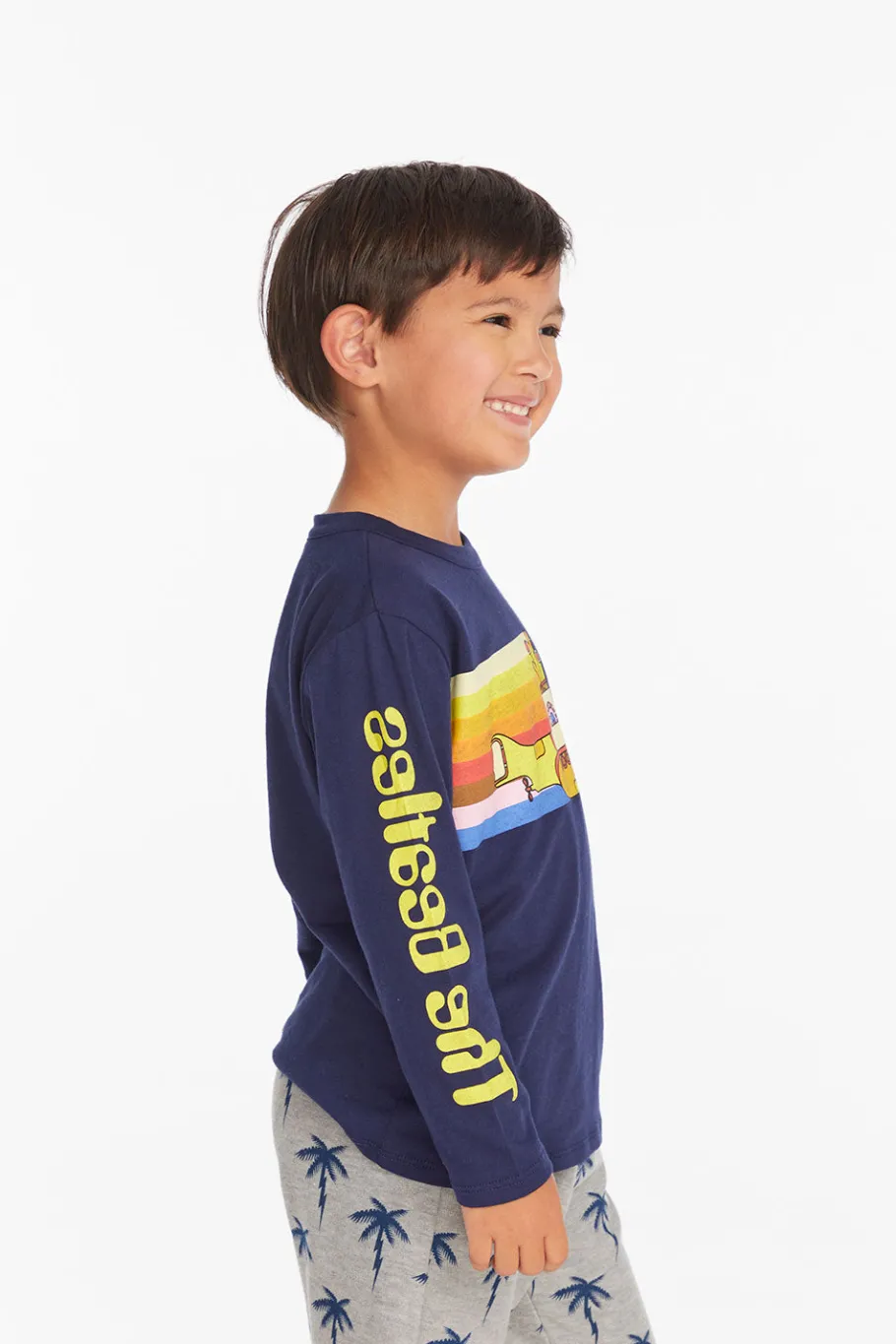 Discount Chaser Brand The Beatles Yellow Submarine Boys Long Sleeve Tee