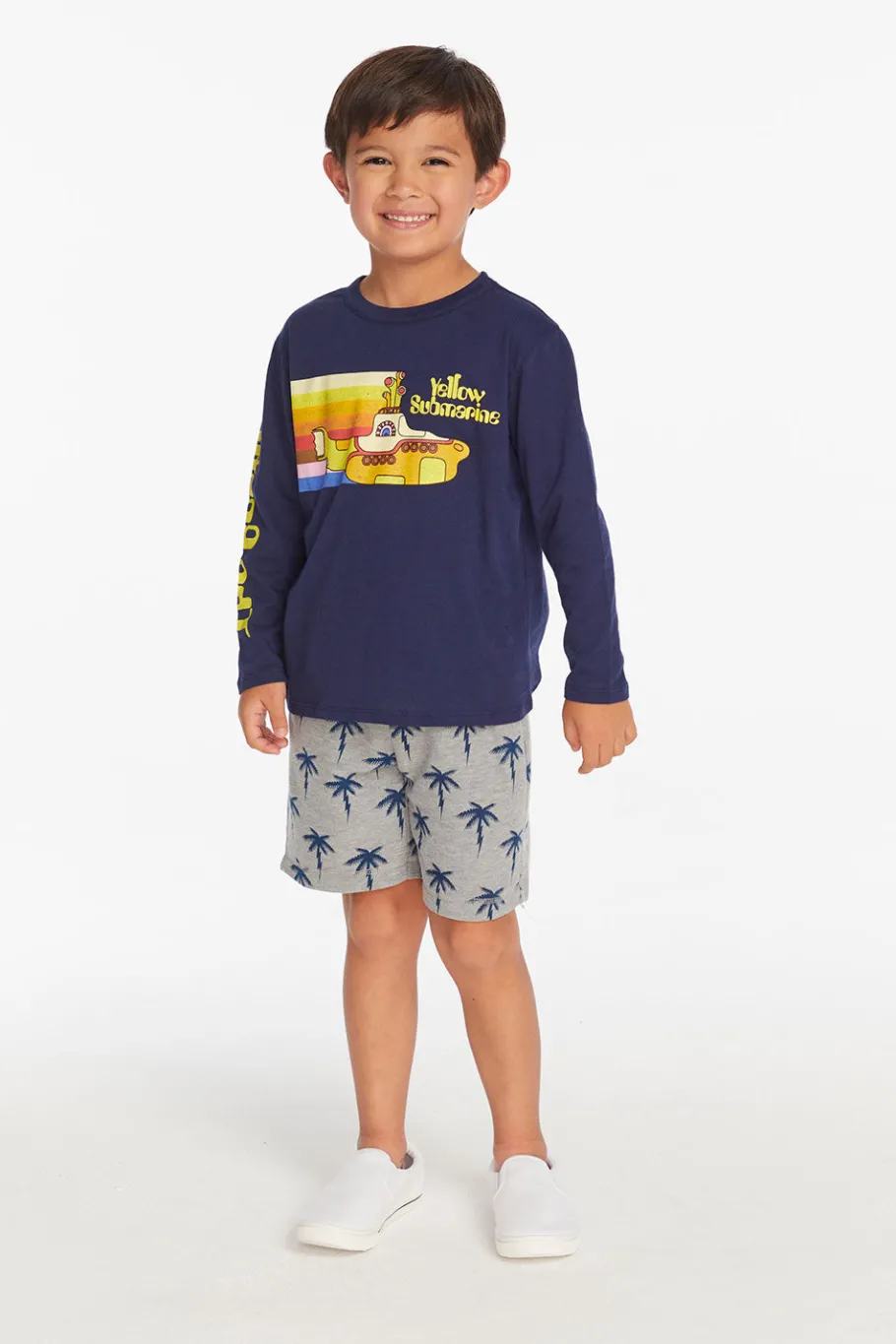 Discount Chaser Brand The Beatles Yellow Submarine Boys Long Sleeve Tee