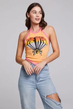 Cheap Chaser Brand The Who Keith Moon Wallflower Halter Top
