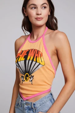 Cheap Chaser Brand The Who Keith Moon Wallflower Halter Top