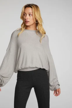 Best Sale Chaser Brand Thermal Waffle Long Sleeve Pullover
